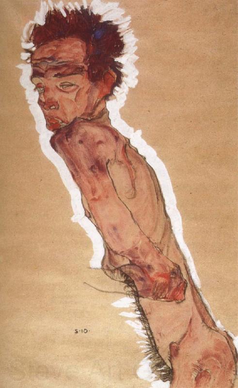 Egon Schiele Naked Self-portrait